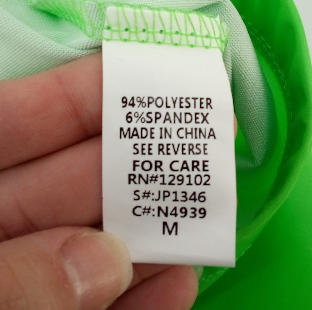 NWT Fashion Nova Rough Rider Biker Shorts Neon Lime Green M Vegan Leather Style - Picture 7 of 9